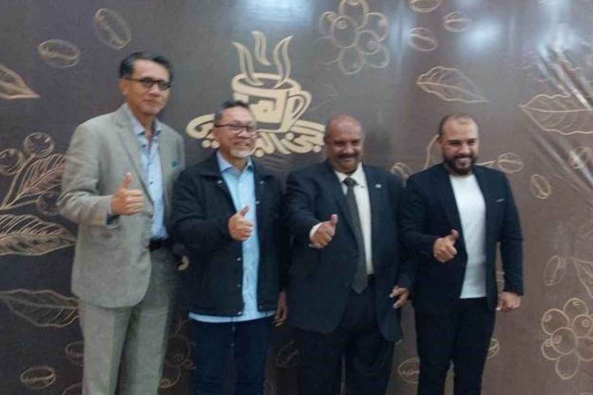 صورة من استقبال وزير التجارة الإندونيسي